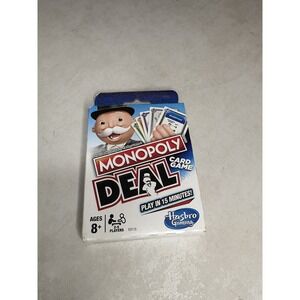 Hasbro Monopoly Deal Card Game Fast Property Trading Ages 8+ 2-5 Players E3113